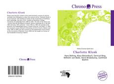 Buchcover von Charlotte Klonk