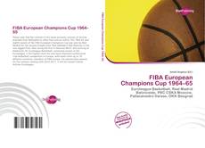 Portada del libro de FIBA European Champions Cup 1964–65