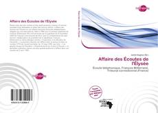 Обложка Affaire des Écoutes de l'Élysée