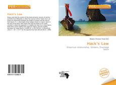 Bookcover of Hack's Law