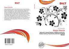 Buchcover von Hayo Vierck