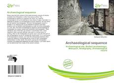 Archaeological sequence kitap kapağı