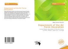 Bookcover of Department of the Air Force Decoration