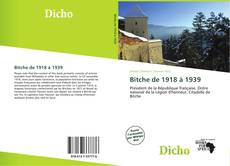 Borítókép a  Bitche de 1918 à 1939 - hoz