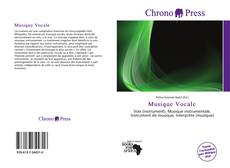 Musique Vocale kitap kapağı