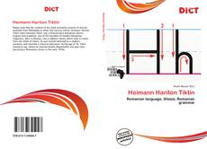 Couverture de Heimann Hariton Tiktin