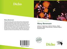 Mary Berenson的封面