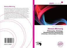 Alexius Meinong kitap kapağı