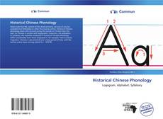 Bookcover of Historical Chinese Phonology