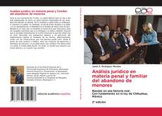 Borítókép a  Análisis jurídico en materia penal y familiar del abandono de menores - hoz