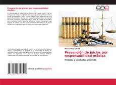 Buchcover von Prevención de juicios por responsabilidad médica