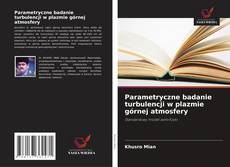Buchcover von Parametryczne badanie turbulencji w plazmie górnej atmosfery
