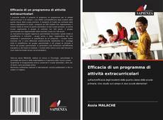 Couverture de Efficacia di un programma di attività extracurricolari