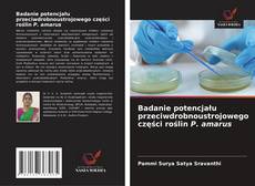 Buchcover von Badanie potencjału przeciwdrobnoustrojowego części roślin P. amarus