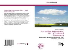 Portada del libro de Australian Referendum, 1911 (Trade and Commerce)