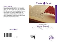 Bookcover of Ahmed Shawqi