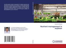 Buchcover von Nutrient management in soybean