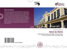 Portada del libro de Hôtel de Malte