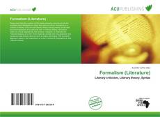 Bookcover of Formalism (Literature)