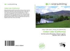 Bookcover of Cedar Lake (California)
