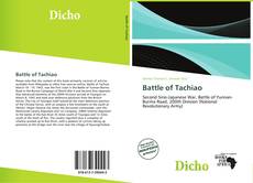 Capa do livro de Battle of Tachiao 