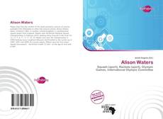 Alison Waters kitap kapağı