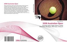 2006 Australian Open的封面