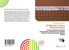 LA Women's Tennis Championships的封面