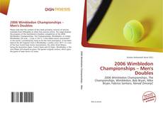 Bookcover of 2006 Wimbledon Championships – Men's Doubles