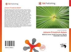 Johann Friedrich Adam kitap kapağı