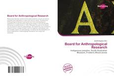 Copertina di Board for Anthropological Research