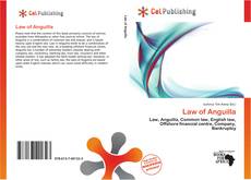 Bookcover of Law of Anguilla