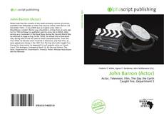 Borítókép a  John Barron (Actor) - hoz