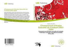 Capa do livro de Championnat d'Arabie Saoudite de Football 2003-2004 