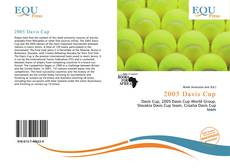 Bookcover of 2005 Davis Cup