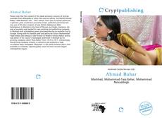 Ahmad Bahar kitap kapağı