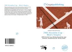 2005 Kremlin Cup – Men's Singles kitap kapağı