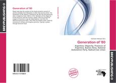 Buchcover von Generation of '80