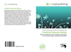 Bookcover of Frederick Manson Bailey