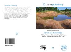 Buchcover von Jeremias Chitunda