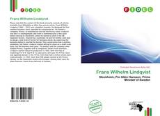 Bookcover of Frans Wilhelm Lindqvist