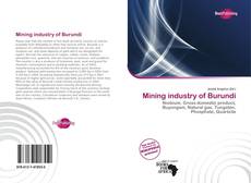 Buchcover von Mining industry of Burundi