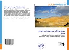 Buchcover von Mining industry of Burkina Faso