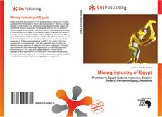 Buchcover von Mining industry of Egypt