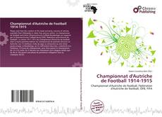 Bookcover of Championnat d'Autriche de Football 1914-1915