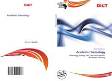 Portada del libro de Academic Genealogy