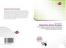 Bookcover of Argentine Army Aviation