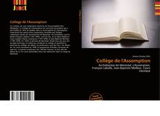 Collège de l'Assomption kitap kapağı