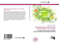 Portada del libro de Championnat d'Autriche de Football 1931-1932