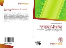 Championnat d'Autriche de Football 1934-1935的封面